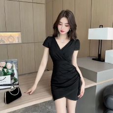 批发性感新款<b class='q'>连衣裙</b>气质夜场不规则技师收腰显瘦夏季<b class='q'>修身</b>紧身工作服裙