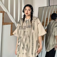 2024新款短袖t恤男女ins潮牌欧美嘻哈风圆领打底衫上衣夏季