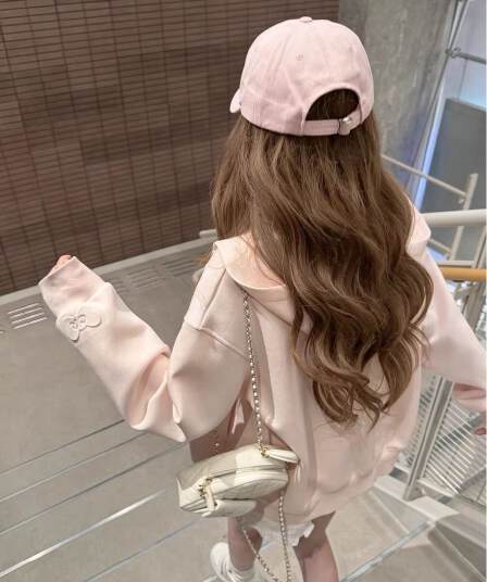얇은 스타일 범프 인쇄 백금 지퍼 이후 패키지 칼라 순수한 Mianhua 면 복합 후드티 여성
