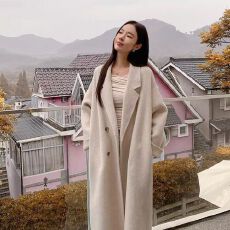 批发高级感毛呢外套女2026年<b class='q'>春</b>秋季新款呢子大衣小个子爆款赫本风韩系