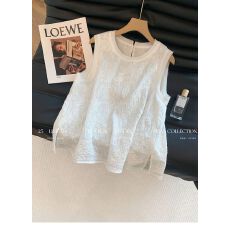 批发白色新中式刺绣吊带背心女2026新款内搭独特气质宽松显瘦无袖上衣