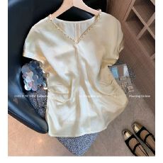 批发法式钉珠V领醋酸无袖上衣女2026夏季新款高级感气质减龄收腰背心