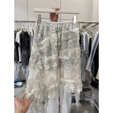 批发韩系蕾丝荷叶边松紧腰<b class='q'>半身裙</b>女2026春季<b class='q'>新款</b>高腰显瘦A字裙