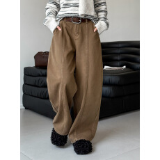 批发冬季新款高级感百搭休闲直筒阔腿裤百搭休闲裤