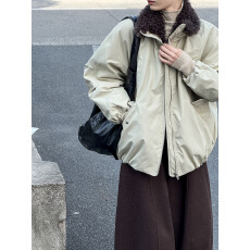 批发羽绒服女外套2025新款韩版纯色短款派克服毛领羽绒服女