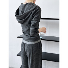 批发早春叠穿休闲<b class='q'>运动</b>套装女连帽卫衣+吊带背心+<b class='q'>阔腿裤</b>三件套