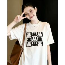 批发白色大版短袖女<b class='q'>t</b><b class='q'>恤</b>夏季2026新款爆款潮牌上衣服<b class='q'>中长款</b>宽松体恤衫
