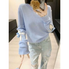 批发毛衣女秋今年流行洋气减龄慵懒风宽松显瘦提花针织上衣
