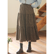 批发不低于98【实拍】法式复古气质百搭松紧腰碎花半身裙