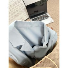 批发实拍2026<b class='q'>夏季</b>新款短袖西装领衬衫外套女装设计感小众薄款衬衣上衣