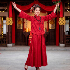 批发新中式敬酒服女2026新款孕妇婚服新娘订婚结婚当天便装宽松舒适