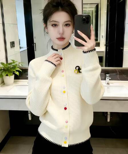 한 부서 반하이넥 니트 스웨터 스웨터 여성 코트 2026 새로운 봄 드레스 고유 한 아름다운 자이언트 잘 생긴 ~ 중 작은 맨위