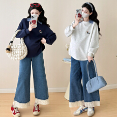 批发孕妇秋冬季外穿百搭拼色假两件POLO衫<b class='q'>韩版</b>显瘦上衣