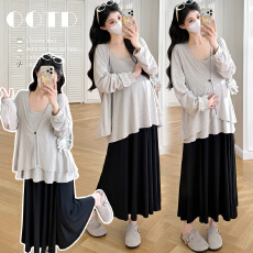 批发实拍2026新品孕妇<b class='q'>春</b>夏季外穿百搭时尚减龄三件套