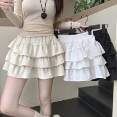 批发双面绒秋<b class='q'>冬</b>法式气质芭蕾风蛋糕蓬蓬裙半身裙女高腰显瘦短裙