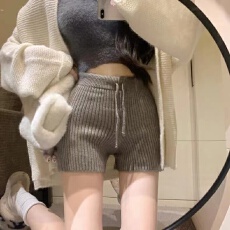 批发<b class='q'>防走光</b>保暖短裤羊毛针织睡眠暖宫秋冬高腰打底安全裤