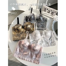 批发性感辣妹短款吊带背心豹纹抹胸文胸美背上衣外穿女