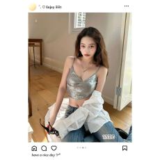 批发实拍春季时尚吊带背心免穿<b class='q'>文胸</b>带胸垫一体修身内搭外穿抹胸美背