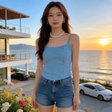 批发2026夏新款<b class='q'>韩版</b>自带胸垫内搭小吊带女显瘦打底衫上衣