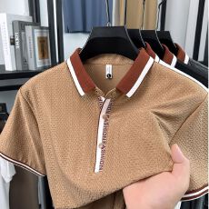 创垚男装 M-4XL新款夏季半袖纯色休闲POLO翻领男士短袖上衣
