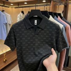 批发创垚男装新款印花海鸥领夏季男士T恤休闲透气上衣短袖polo衫