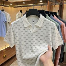 批发创垚男装新款印花海鸥领夏季男士T恤休闲透气上衣短袖polo衫