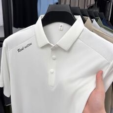 批发创垚<b class='q'>男装</b>中青年纯色四合扣<b class='q'>休闲</b>高质量<b class='q'>商务</b>轻奢男士无痕POLO衫