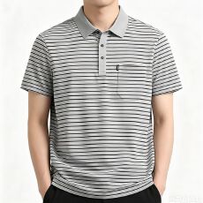 批发创垚<b class='q'>男</b>装 新款夏季<b class='q'>男</b>士<b class='q'>POLO</b><b class='q'>衫</b>短袖条纹外贸平台爆款