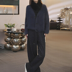 批发官图  2025秋冬季新款女士粉色休闲运动套装卫衣阔腿裤<b class='q'>时尚</b>一整套