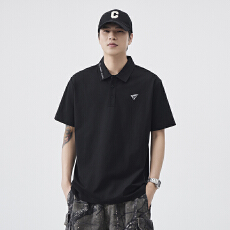 批发夏季新款短袖Polo衫男宽松百搭舒适翻领T恤