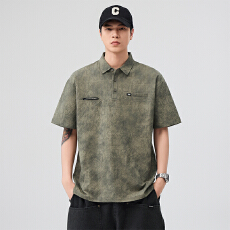 批发实拍2025夏季新款冰丝凉感Polo衫男<b class='q'>潮</b>牌百搭翻领短袖体恤