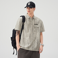 批发实拍2025夏季新款<b class='q'>潮</b>牌冰丝凉感Polo衫男宽松百搭翻领短袖体恤