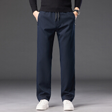 批发实拍2025秋冬新款莱赛尔轻商务<b class='q'>修身</b>弹力休闲裤男直筒百搭通勤长裤