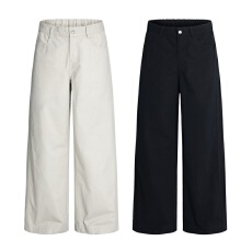 批发2025秋冬半松紧腰老钱风宽松直筒A字型阔腿<b class='q'>时尚</b>休闲<b class='q'>户外</b>百搭长裤