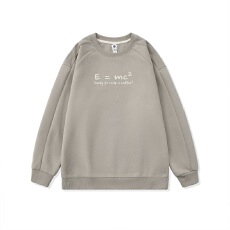 批发实拍2025秋冬新款重磅350g结构拼接字母刺绣圆领长袖卫衣上衣男