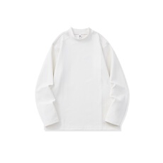 批发实拍2025秋冬新款重磅300g斜纹云朵绒打底衫长袖T恤上衣男