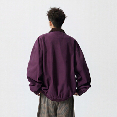 批发实拍秋冬<b class='q'>新款</b>潮牌重磅全棉洗水工装<b class='q'>夹克</b>男宽松百搭翻领复古外套