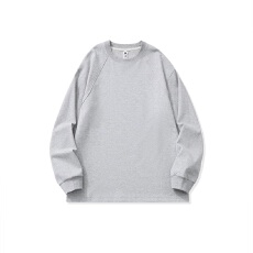 批发实拍2025<b class='q'>秋</b>冬新款重磅350g结构款圆领卫衣男简约宽松百搭长袖体恤