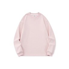 批发实拍2025<b class='q'>秋</b>冬新款纯棉350g圆领卫衣男纯色简约长袖T恤上衣