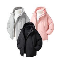 批发实拍冬装潮牌棉服男女同款创意拼接肌理感百搭加厚棉袄保暖外套