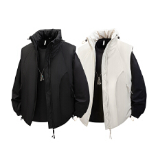 批发秋冬装新款棉服<b class='q'>马甲</b><b class='q'>男</b>女中性款宽松百搭结构款立领保暖休闲外套