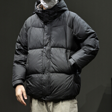 批发冬装新款重磅连帽羽绒服男新国标90白鸭绒保暖户外工装羽绒外套