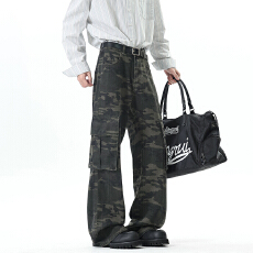 批发实拍2025秋冬新款潮牌美式迷彩工<b class='q'>装</b>休闲<b class='q'>裤</b>男女中性款百搭潮流长<b class='q'>裤</b>