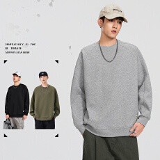 批发秋装<b class='q'>冬</b>新款美式痞帅休闲卫衣男潮牌结构款宽松长袖T恤上衣