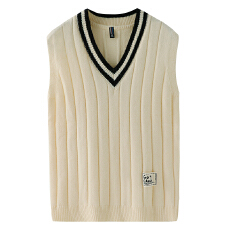 批发实拍2025秋冬新款针织衫背心毛衣潮流V领百搭毛织内搭上衣