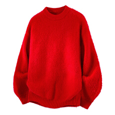 批发实拍2025秋冬新款圆领加厚毛衣男宽松百搭韩版针织衫线衣