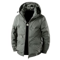 批发实拍2025冬季新款新国标羽绒服<b class='q'>男</b>简约轻薄百搭连帽羽绒保暖外套