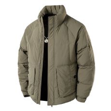 批发实拍冬季新款立领羽绒服<b class='q'>男</b>新国标简约轻薄潮流工装保暖羽绒外套