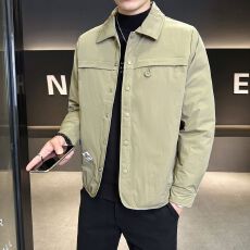 批发实拍2025冬季轻薄羽绒服男百搭翻领加厚白鸭绒新国标保暖外套