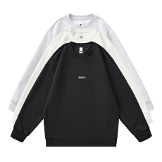 批发实拍秋冬新款品质纯棉卫衣男女中性款潮牌立体字母印花卫衣